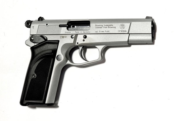 Browning GPDA 9, 9 mm P.A.K, Chrushed-Silver, Schreckschuss Pistole