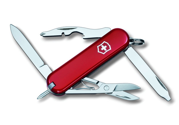 Victorinox Manager, kleines Taschenmesser mit 11 Funktionen, Schraubendreher und Druckkugelschreiber