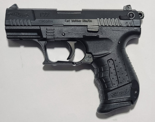 Walther  P22 mit max. 0.08 Joule Airsoft-pistole, Schwarz, ab 3 Jahren