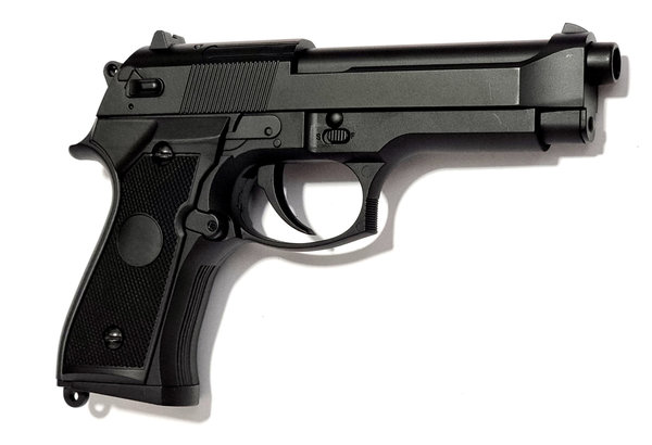 GSG M 92 Vollmetall 6 mm  elektrische Airsoft Pistole , 0,5 Joule, schwarz, ab 14 J.