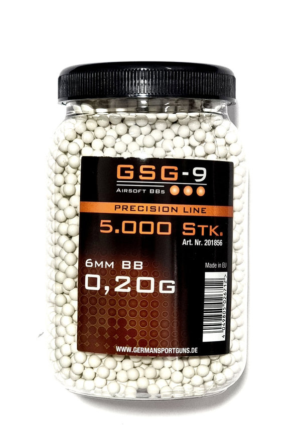 GSG Präzisions BBs 0,20 g - 5.000 Stück  in Behälter weiß