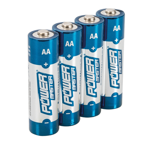 AA-Super-Alkali-Batterien, LR6, 4er-Pckg. Power Master von Toolstream