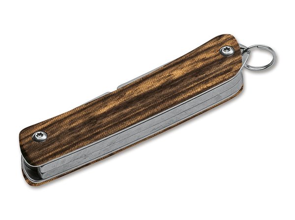 Magnum by  Böker Plus Mini Tech Tool Zebrawood 3,  kleines Multitool für den Schlüsselanhänger, Holz