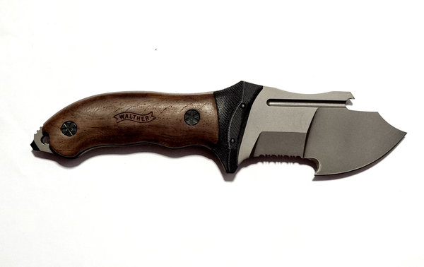 Walther FTK 440 C ,  Messer mit Feststehende Klinge, Griffmaterial Walnussholz / G10