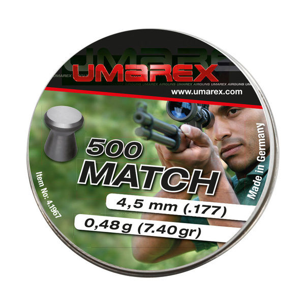 Umarex Match Flachkopf Diabolos 4,5 mm (.177) -  500 Schuss