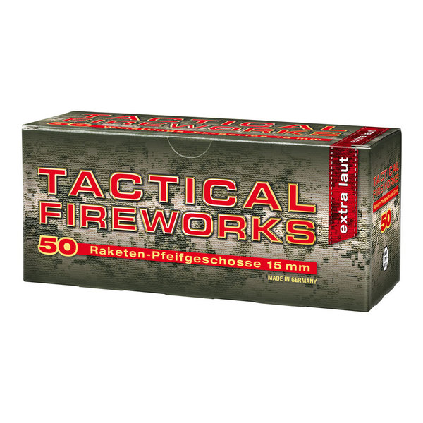 Umarex Tactical Fireworks Raketen-Pfeifgeschoße 50 Stück für Schreckschusswaffen 15 mm