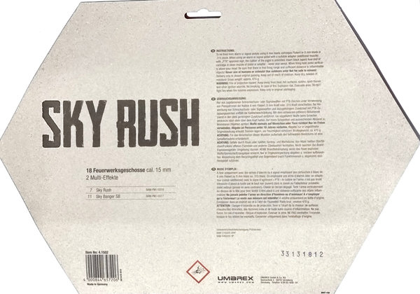 Sky Rush 15 mm 18-teiliges Sortiment Kaliber 15 mm