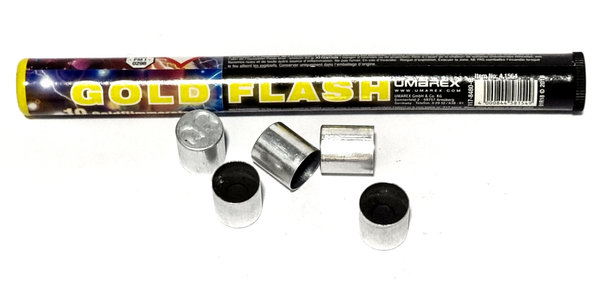 Umarex Gold Flash Signalsterne goldfarbiger Lichtschweif beim Aufsteigen- Inhalt: 10 Stück