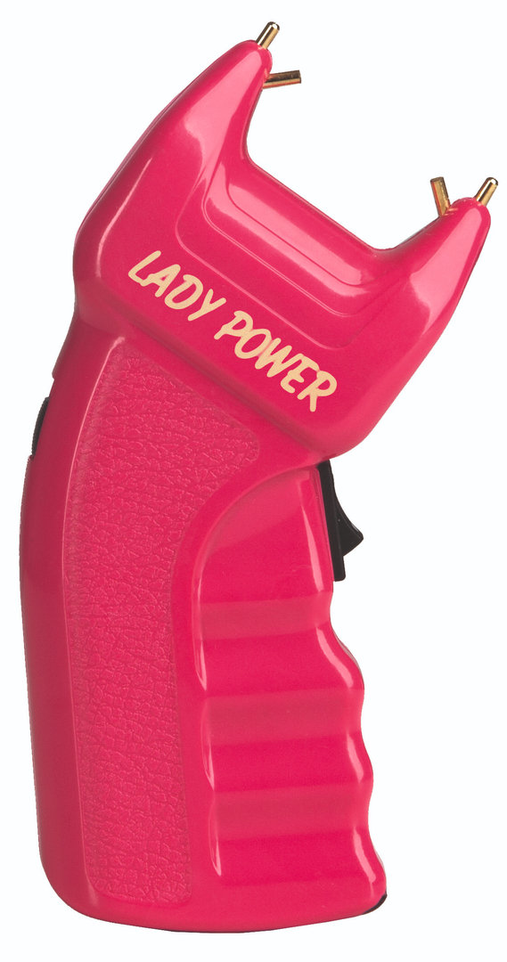 Elektroschocker  Lady Power PTB 200.000 Volt , pink mit Sicherheitsstick und Handschlaufe
