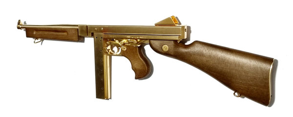 Legends M1A1 Legendary 4,5 mm (.177) BB Luftgewehr, CO2, Gold-Holzimitat, 3,0 J