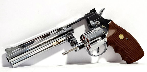 Colt Python 6" Polished Chrome - Co2 Revolver 4,5 mm BB - 12g Co2, 3.5 Joule