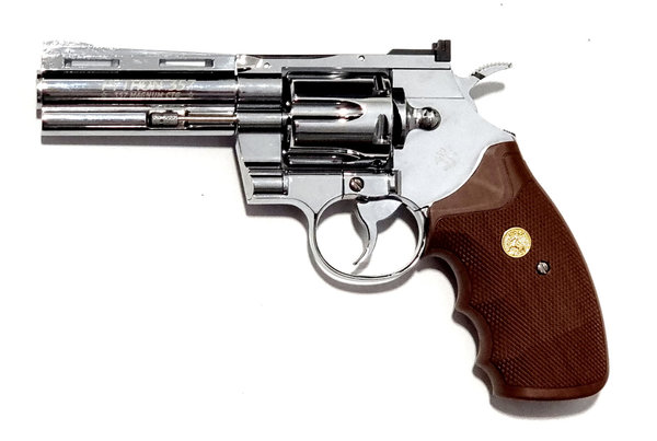 Colt Python 4" chrom - Co2 Revolver 4,5 mm BB - 12g Co2, 3,0 Joule