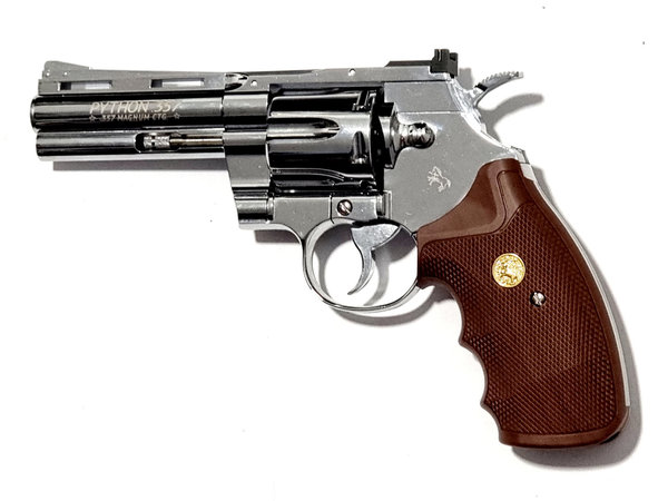 Colt Python 4" chrom - Co2 Revolver 4,5 mm BB - 12g Co2, 3,0 Joule