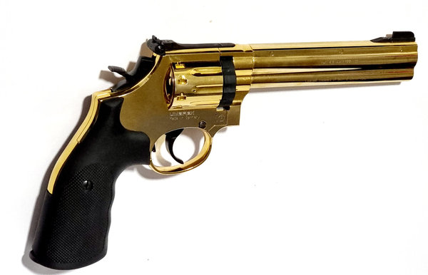 Smith & Wesson 686 6 Zoll CO2 Revolver 4,5 mm (.177) Diabolo Gold Finish , 4,0 Joule