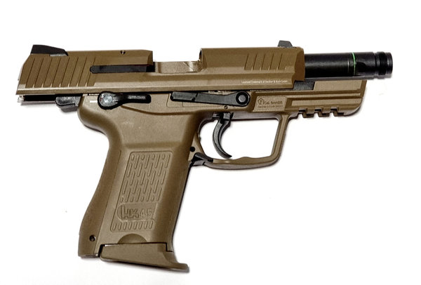 Heckler & Koch Airsoft Pistole HK45 CT, FDE, Gas, Blow Back, 1 Joule