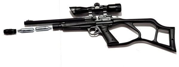 Umarex  RP5 Karabiner Kit 4,5 mm CO2,mit Walther 4x32 Zielfernrohr, 7,5 Joule, Airgun, ab 18 J.