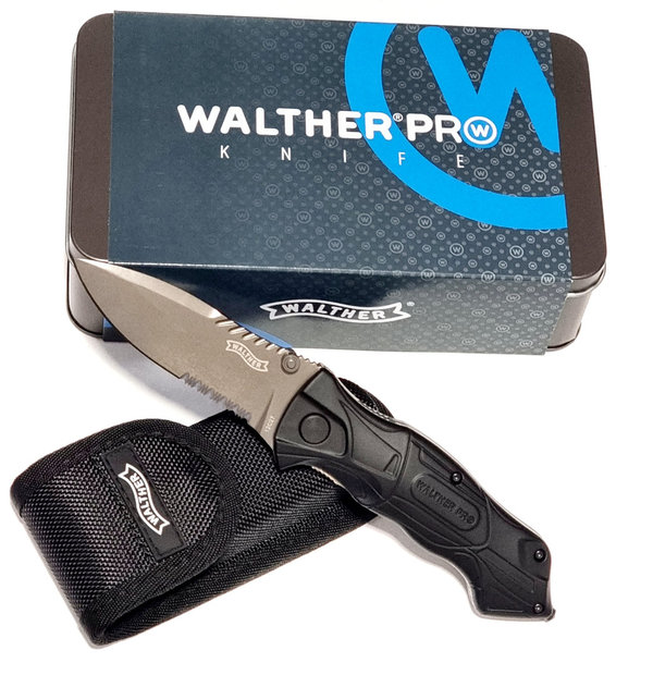Walther Pro Black Tac 12C27 Messer Einhandmesser
