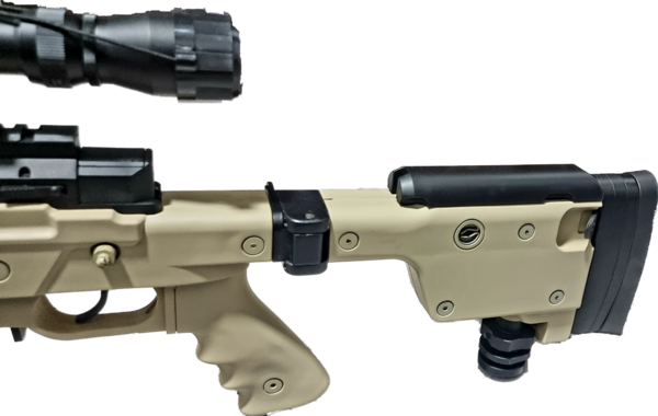 GSG 4406 Sniper-Set TAN,  inkl. ZF 3-9x40 und Zweibein,  1,7 Joule,  6 mm Federdruck