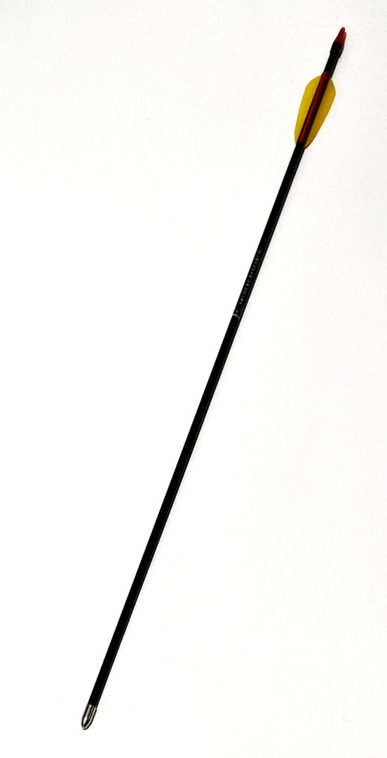BLACK BOLT Fiberglaspfeil - Länge: 26 Zoll 10 Stück - 68 cm lang, mit abgerundete Blechspitze
