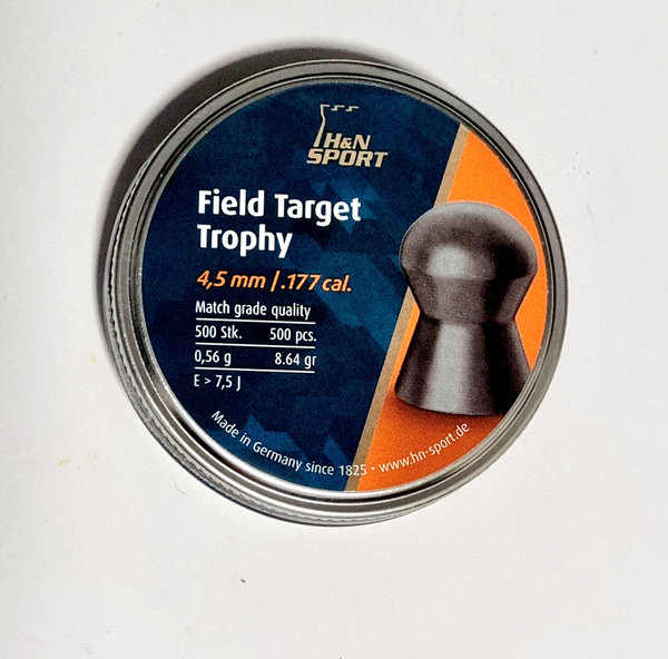 H&N Rundkopf-Diabolo Field Target Trophy 4,5 mm 500 Stück