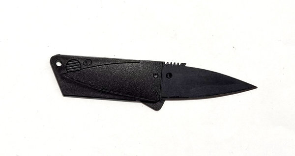 Elite Force Mission Knife 420 Stainless Steel, Messer im Kreditkartenformat, schwarz