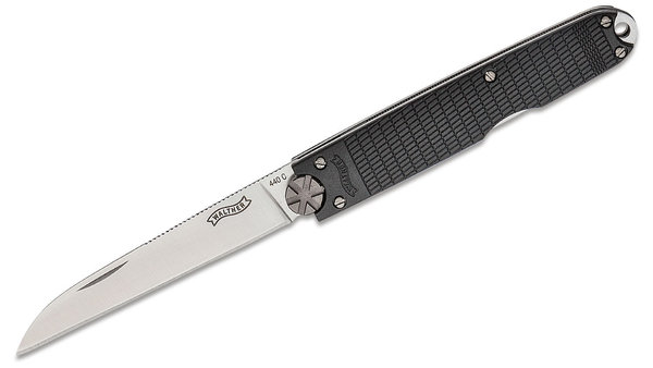 WALTHER Messer MPK Taschenmesser Zweihandmesser 440 C mit Nylon-Holster