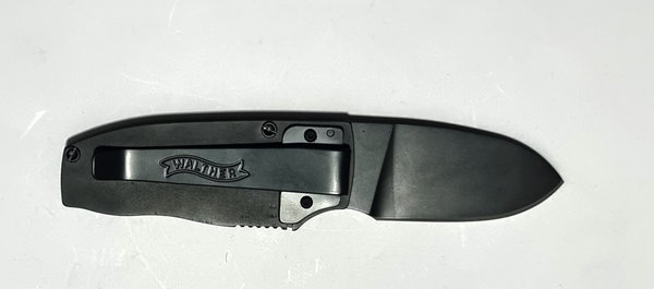 WALTHER SPK- Slim Poket Knife , Taschenmesser Klappbar, incl. Nylon Holster mit Clip