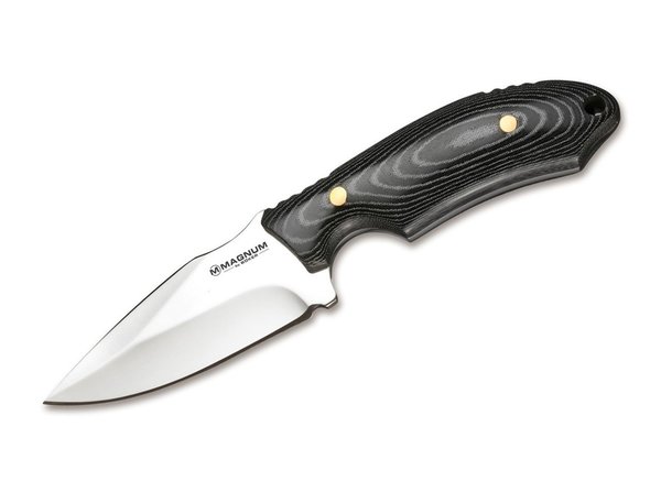 Magnum Racoon Feststehendes Messer EDC-Messer Mit Lederscheide mit Gürtelschlaufe, ab 18 J