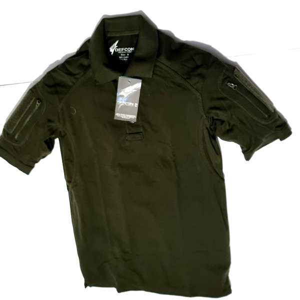 Polo-Shirt Tactical Kurzam mit Taschen, Größe: S  Farbe: OD Green