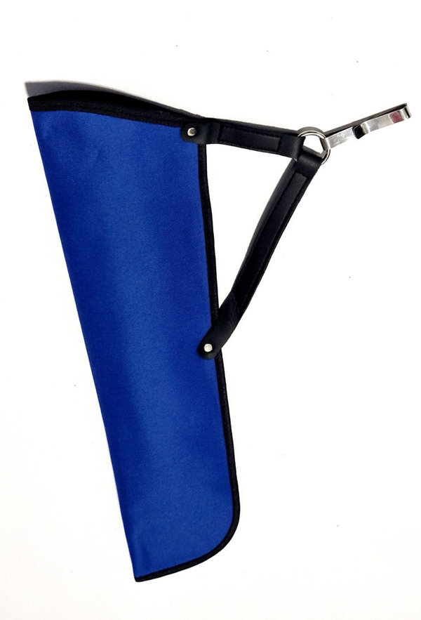 EL TORO Base Seitenköcher mit aufgesetzter Tasche für  Rechtshändler in blau/schwarz