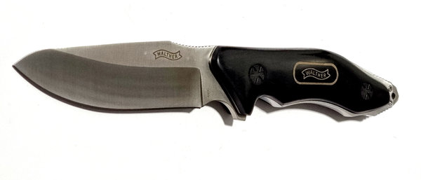 Walther BNK 2 Black Nature Knife 2, ein Messer mit Feststehende Klinge und Holzgriff, 18+