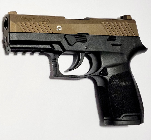 Sig Sauer P320 Bronze, Kaliber 9mm P.A. Knall, Schreckschuss Pistole