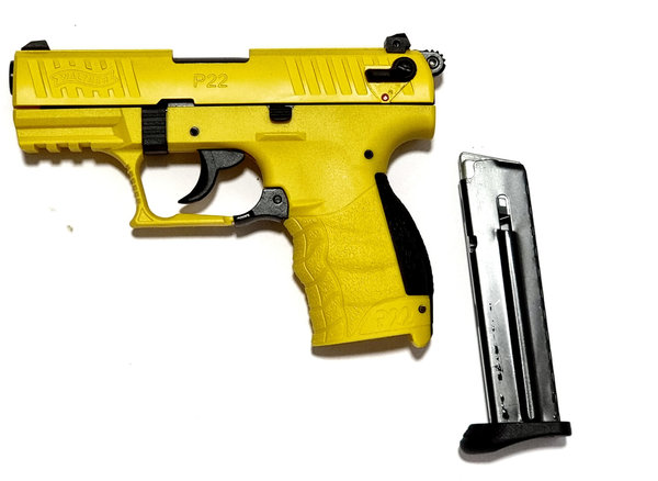 Walther P22Q 9 mm P.A.K. - gelb, Schreckschuss Pistole