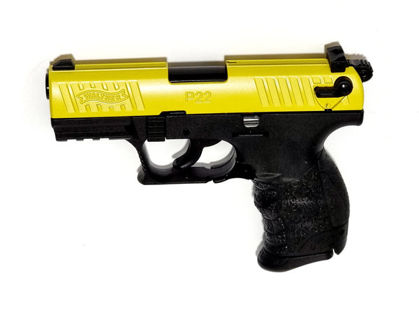 Walther P22Q 9 mm P.A.K. - gelb- schwarz, Schreckschuss Pistole