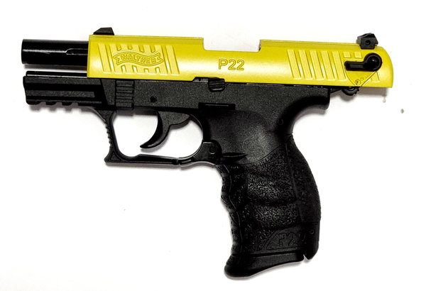Walther P22Q 9 mm P.A.K. - gelb- schwarz, Schreckschuss Pistole