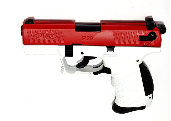 Walther P22Q 9 mm P.A.K. - rot/ weiß, Schreckschuss Pistole