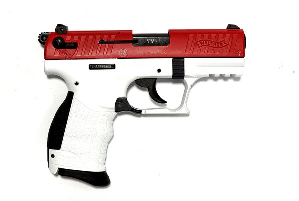 Walther P22Q 9 mm P.A.K. - rot/ weiß, Schreckschuss Pistole
