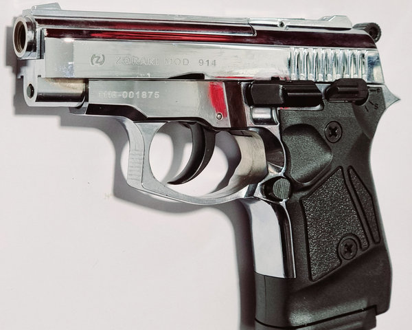 Zoraki  Mod. 914, 9mm P.A.K., chrom,  Schreckschuss Pistole