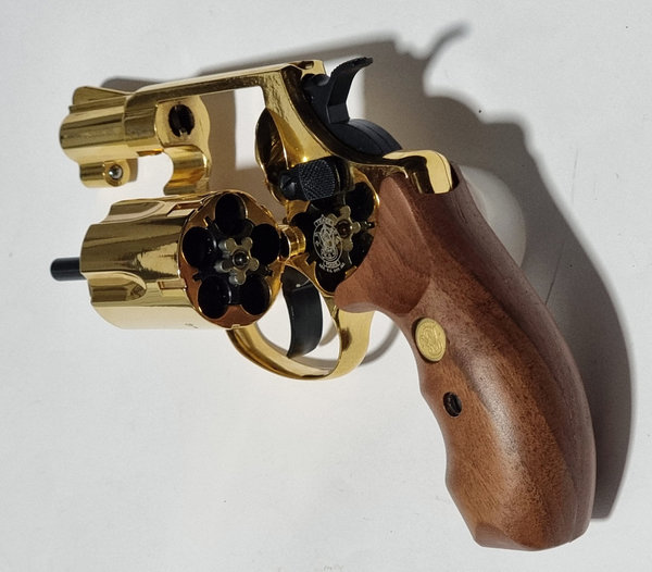 Smith & Wesson Chiefs Special 9 mm R.K. - Gold Schreckschuss Revolver