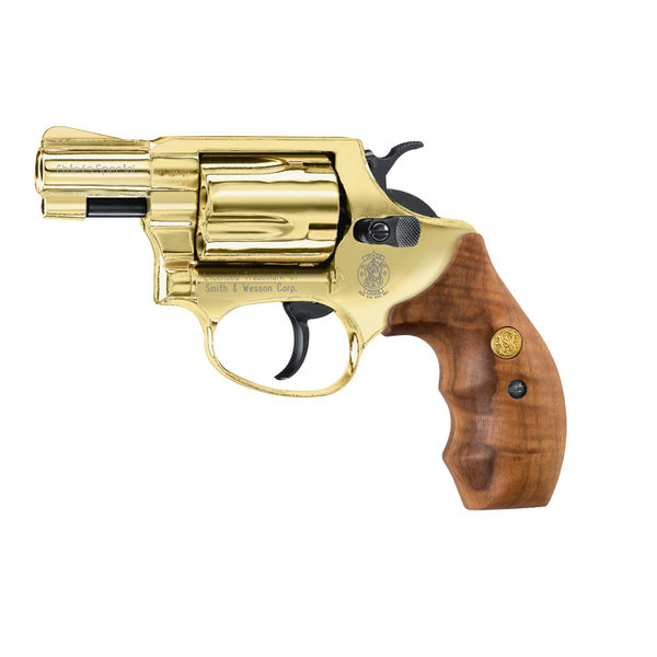 Smith & Wesson Chiefs Special 9 mm R.K. - Gold Schreckschuss Revolver