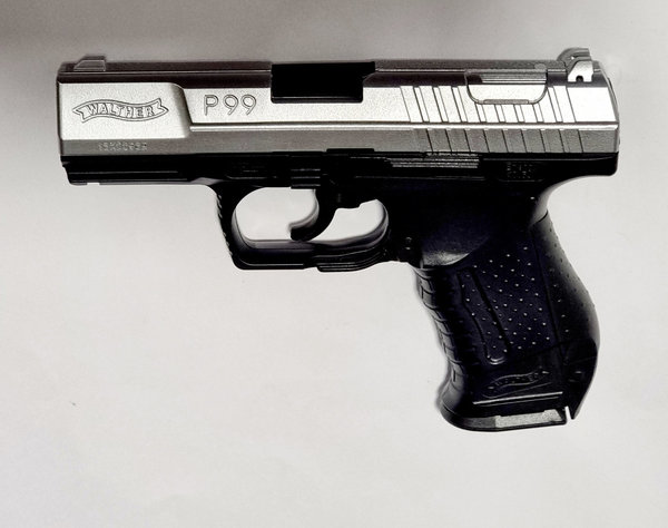 Walther P99 6 mm BB - bicolor Airsoft Federdruck Pistole, 0,5 Joule, ab 14 J.