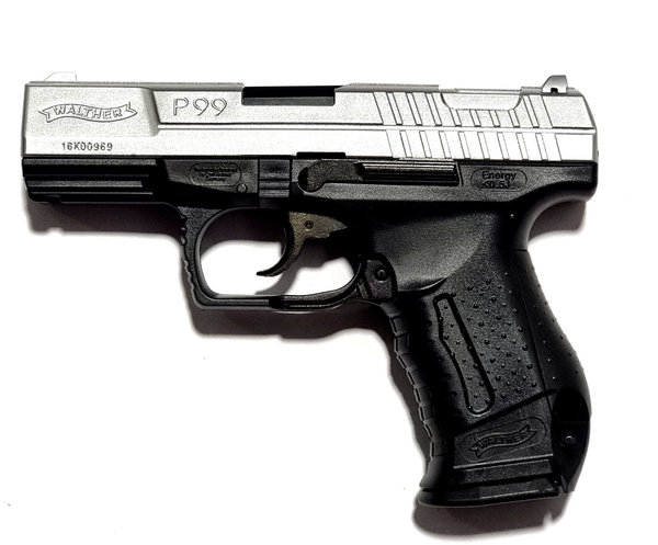 Walther P99 6 mm BB - bicolor Airsoft Federdruck Pistole, 0,5 Joule, ab 14 J.