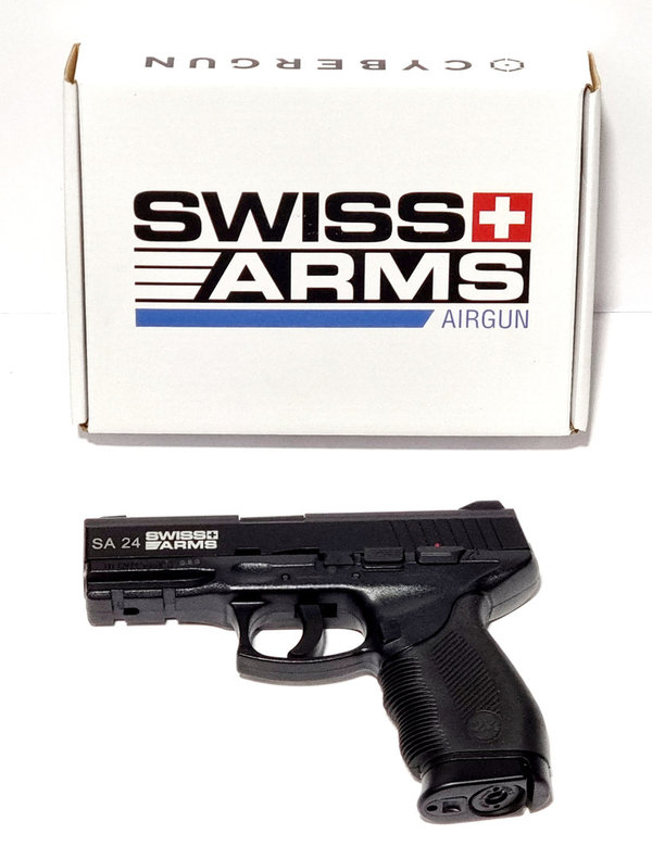 Swiss Arms SA24 - Druckluft Pistole 4,5 mm BB Co2  Non Blow Back