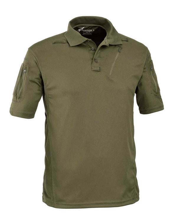 Polo-Shirt Tactical Kurzam mit Taschen, Größe: XXXL Farbe: OD Green