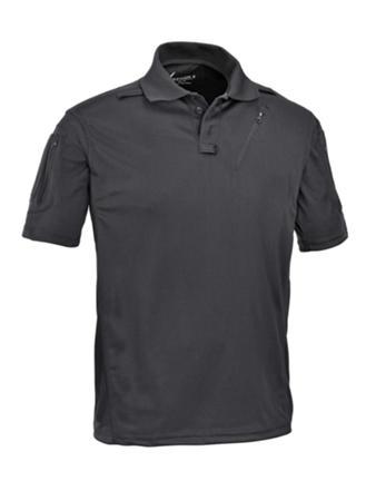 Polo-Shirt Tactical Kurzam mit Taschen, Größe: XXXL Farbe: Schwarz
