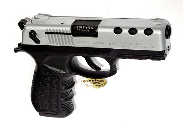 Zoraki  Mod. 4918, 9 mm P.A.K, matt-chrom, Schreckschuss Pistole, frei ab 18 J.