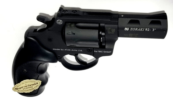 Zoraki Mod. R2 - 3",Gas Signal Revolver, 9 mm P.A.K - 380 R blank, frei ab 18 j