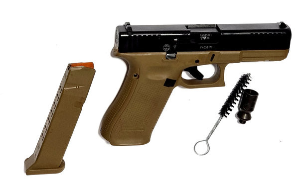 Glock 17 Gen5 BLK-COY French Edition, 9 mm P.A.K. -  Schreckschuss Pistole, im original Glockkoffer