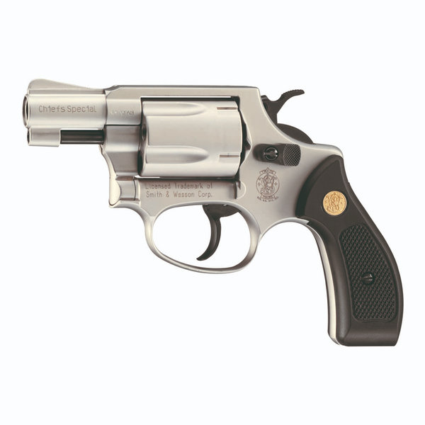 Smith & Wesson Chiefs Special 9 mm R.K. - Vernickelt Schreckschusswaffe Revolver