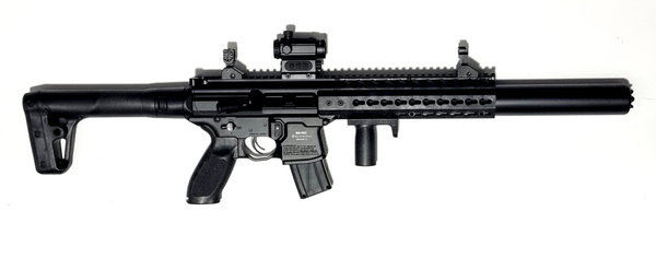Sig Sauer MCX inkl. SIG 20R Red Dot - Druckluft Co2 Gewehr, 4,5 mm, frei ab 18 J.